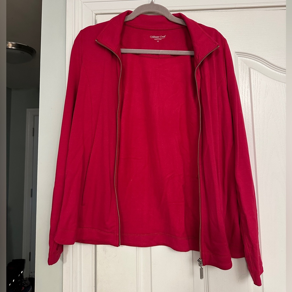 Coldwater Creek Pink Zip-Up Jacket
